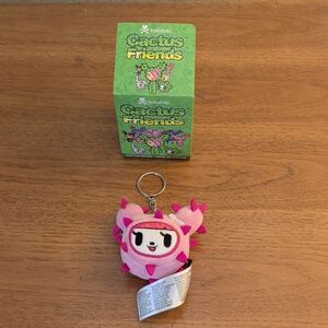 Tokidoki Cactus Friends Plush Keychain Polpettina Charm